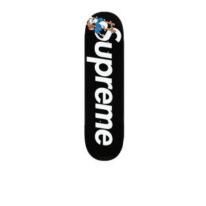 Supreme Smurfs Skateboard Deck Black