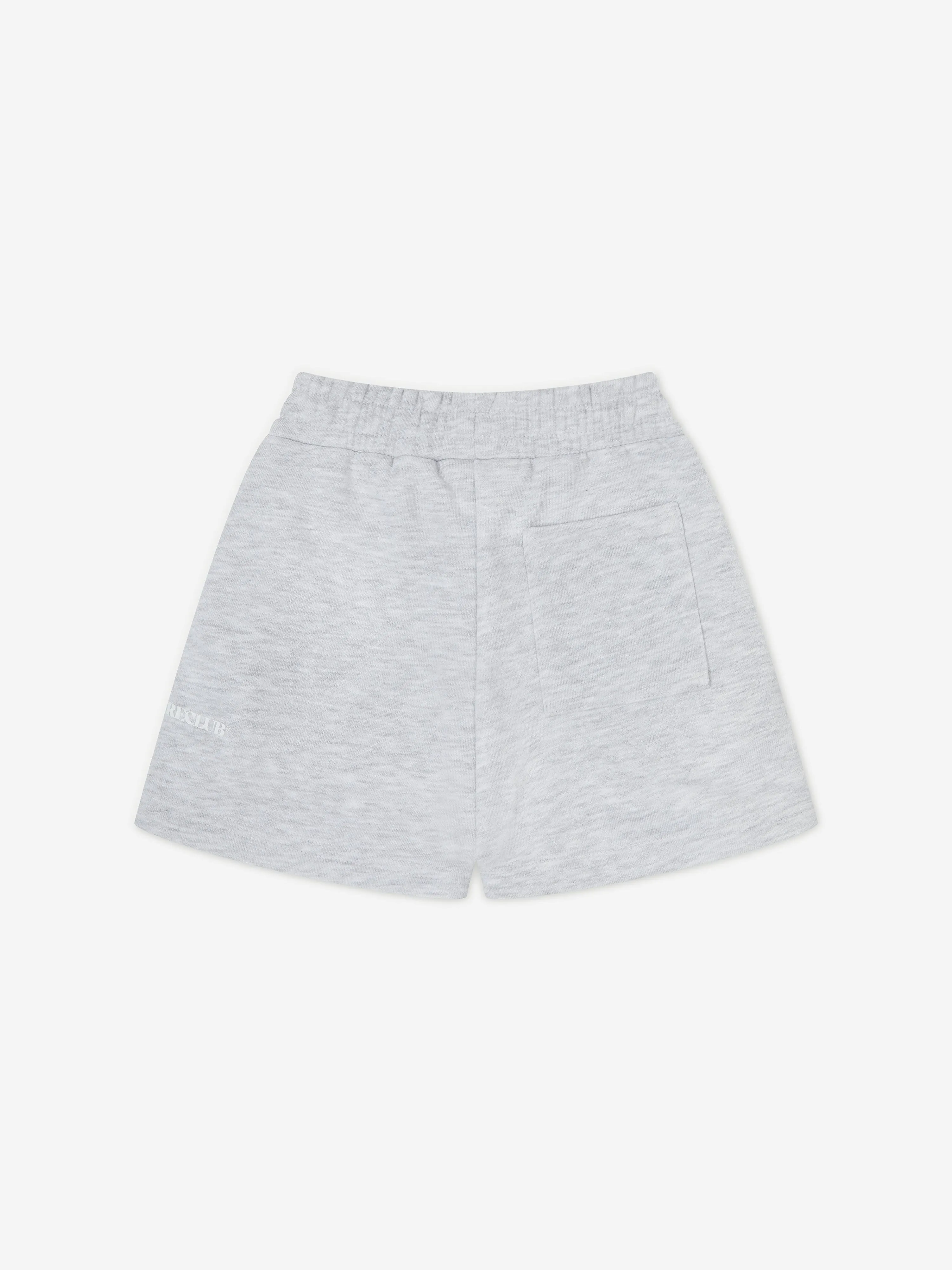 The Couture Club Kids Raw Seam Shorts in Grey