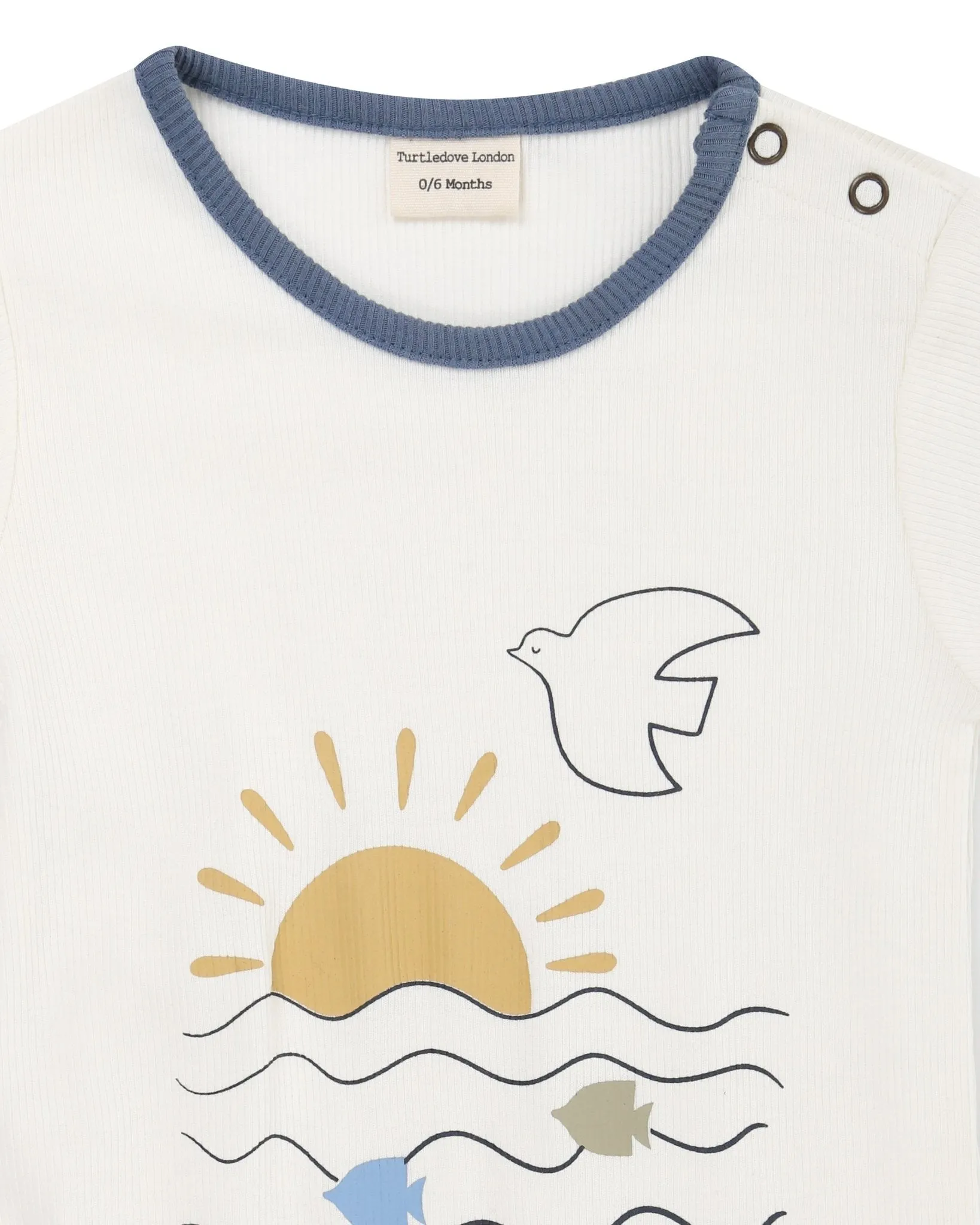 Turtledove London: Retro Rib T-Shirt & Short Set