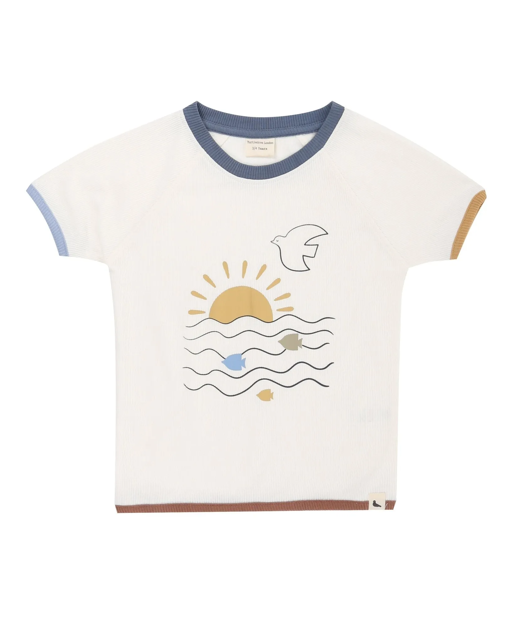 Turtledove London: Retro Rib T-Shirt & Short Set