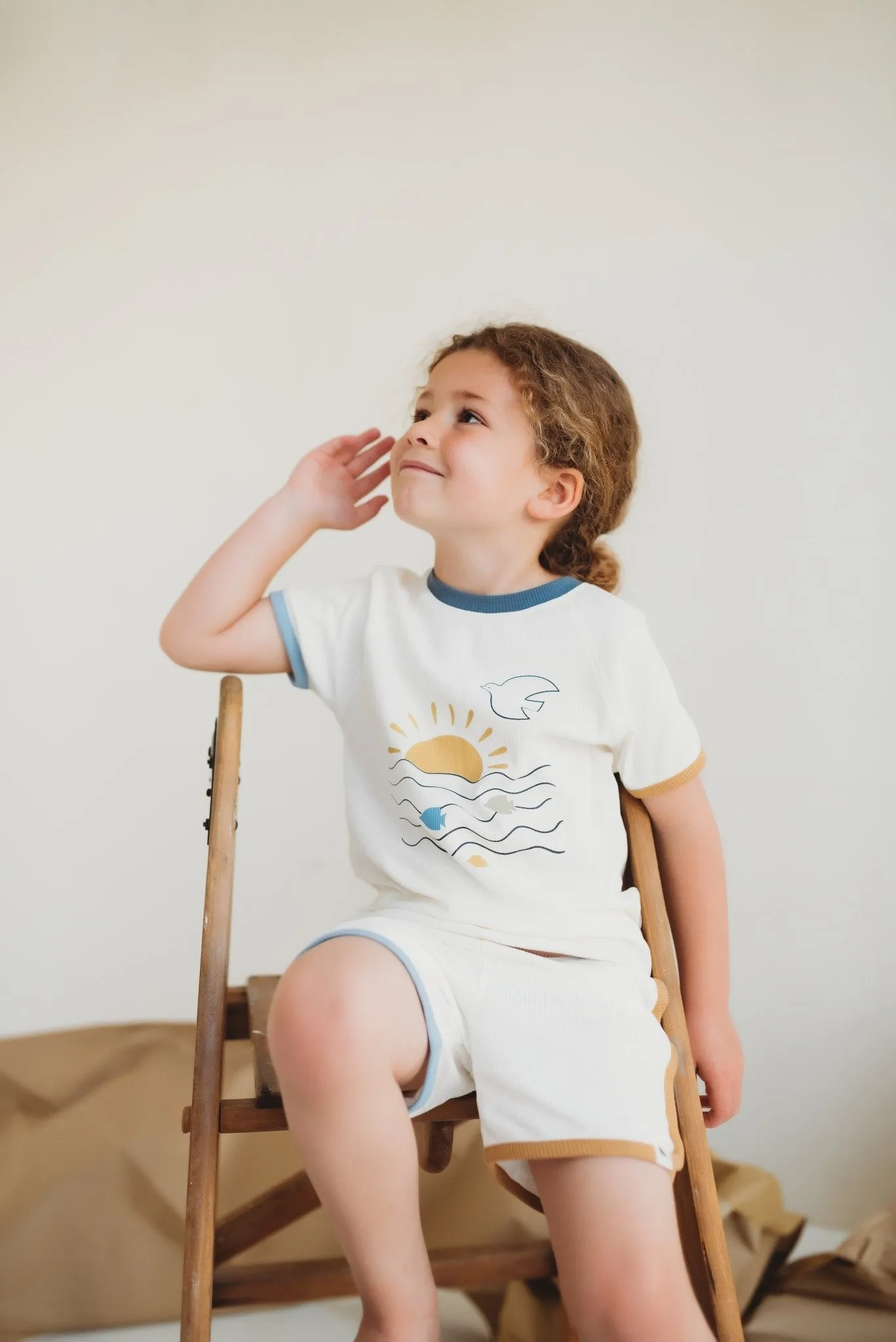 Turtledove London: Retro Rib T-Shirt & Short Set