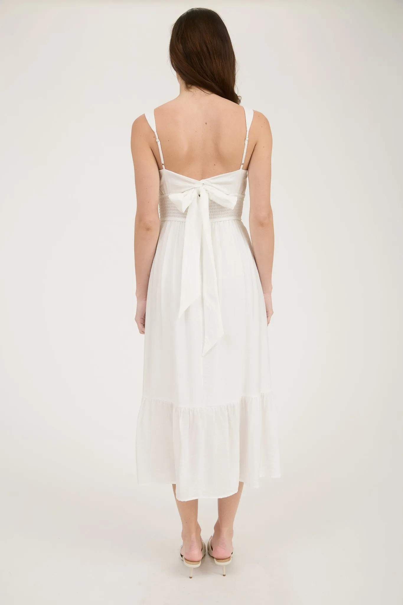 Twirl Me Maxi Dress - White