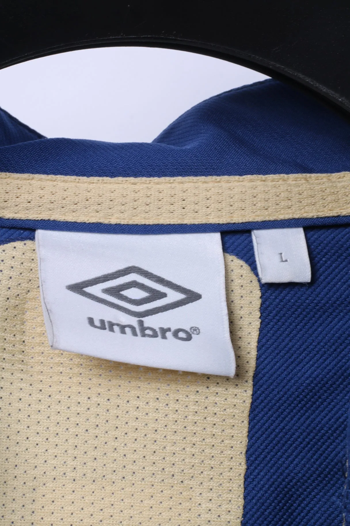Umbro Mens L Pullover Jacket Blue Lightweight Sportswear Avtive Run Gym Top