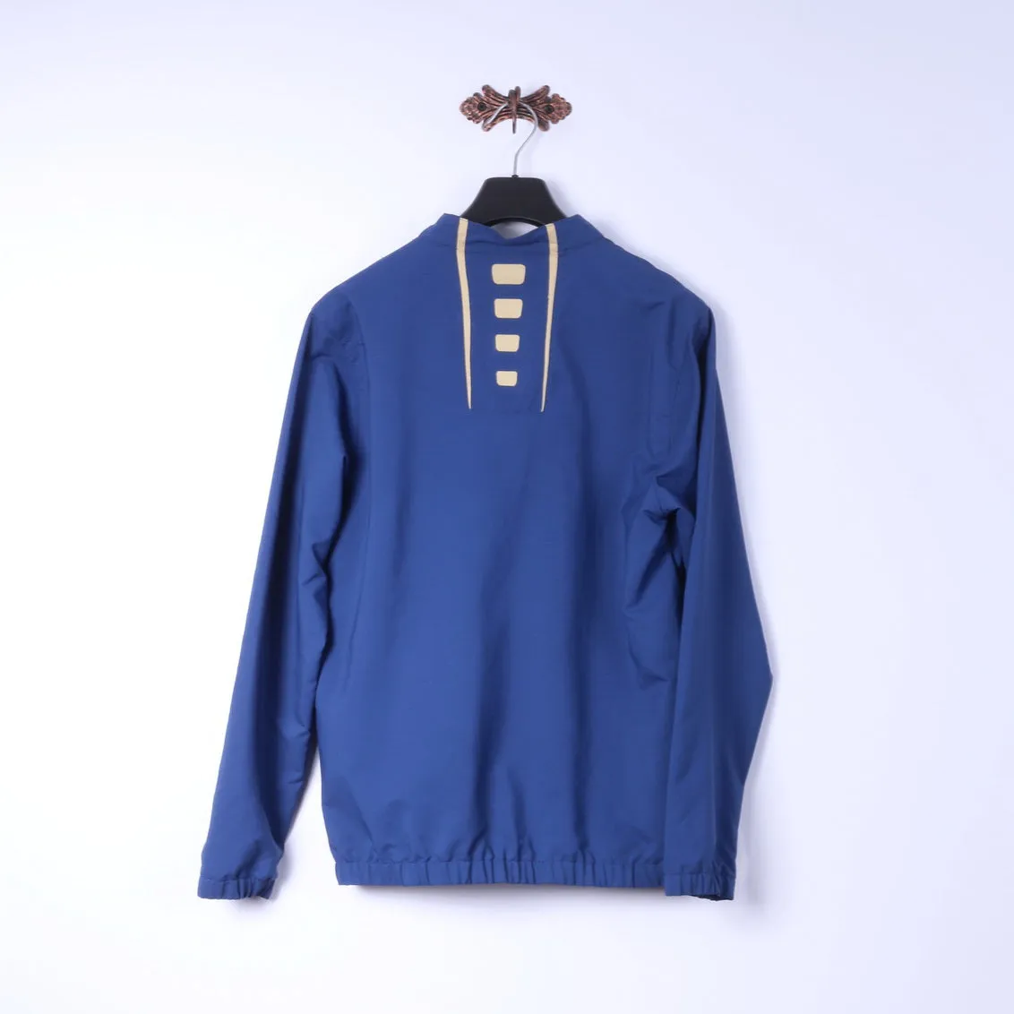 Umbro Mens L Pullover Jacket Blue Lightweight Sportswear Avtive Run Gym Top