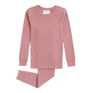 Wild Rose Modal Rib Pyjama Set | Petit Lem
