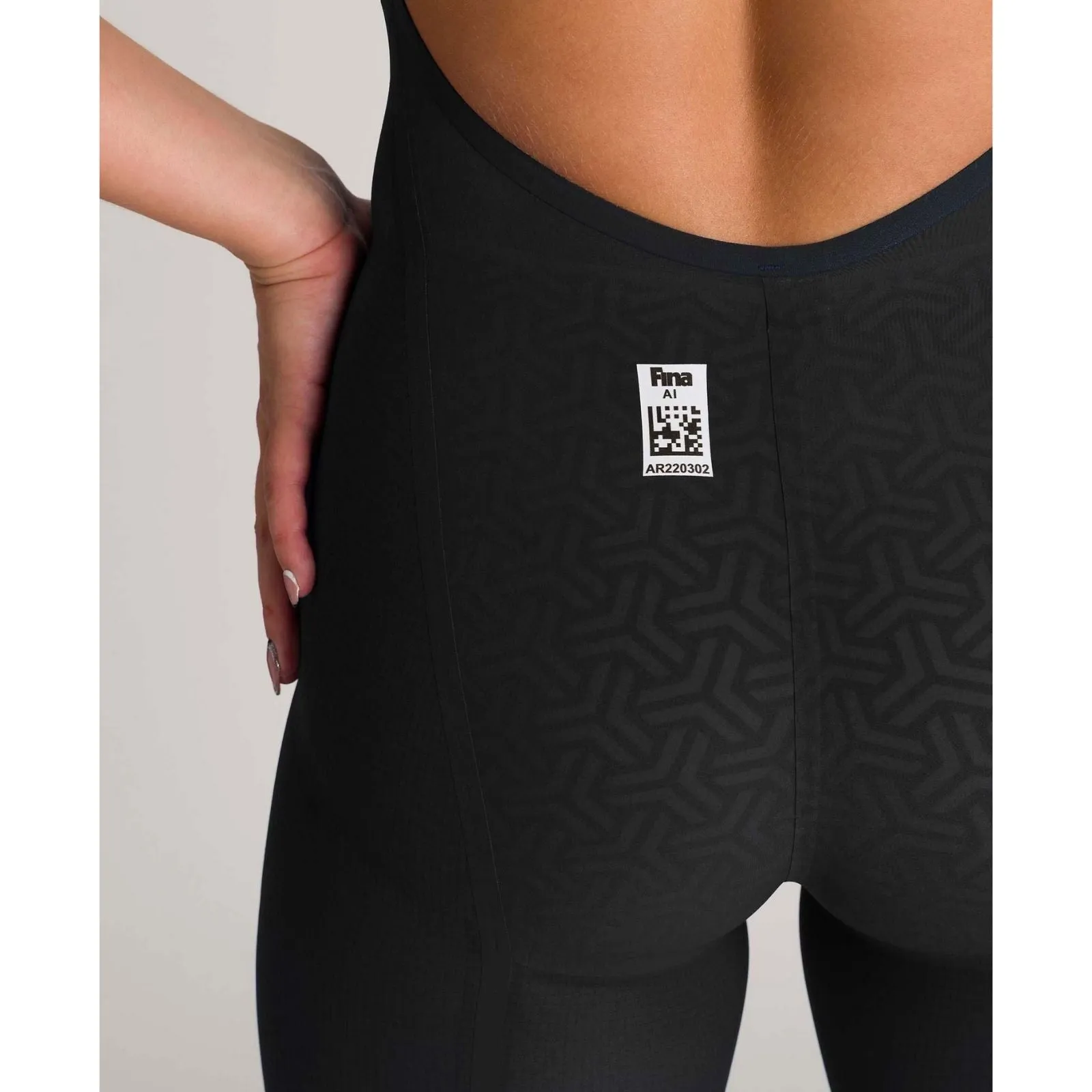 WOMEN'S POWERSKIN CARBON GLIDE OPEN BACK - BLACK/GOLD
