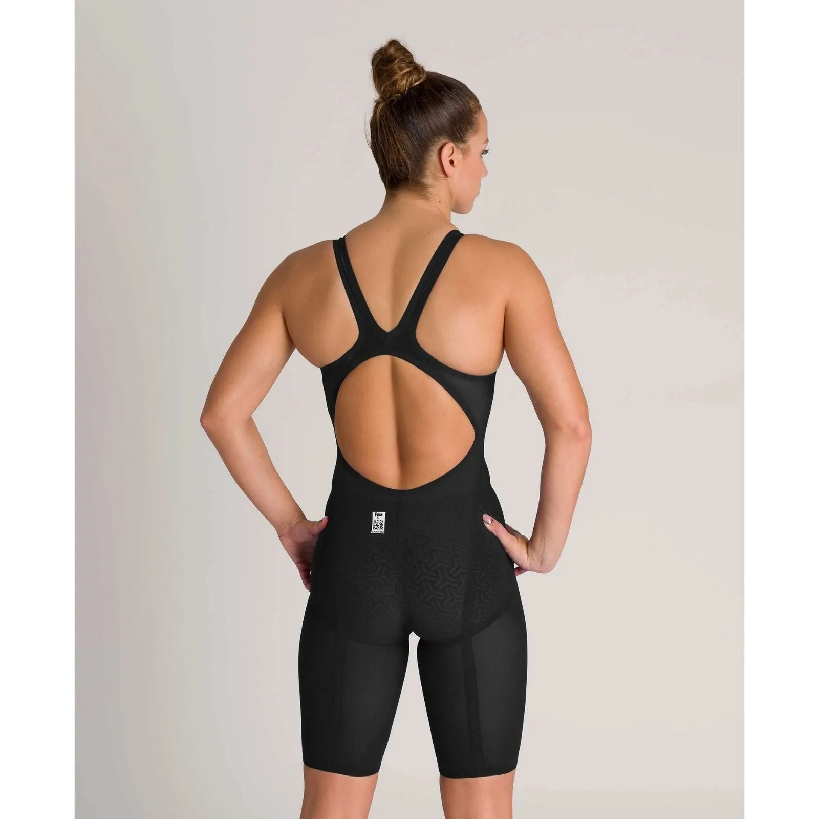 WOMEN'S POWERSKIN CARBON GLIDE OPEN BACK - BLACK/GOLD