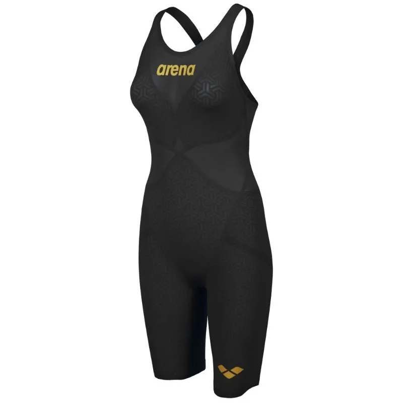 WOMEN'S POWERSKIN CARBON GLIDE OPEN BACK - BLACK/GOLD