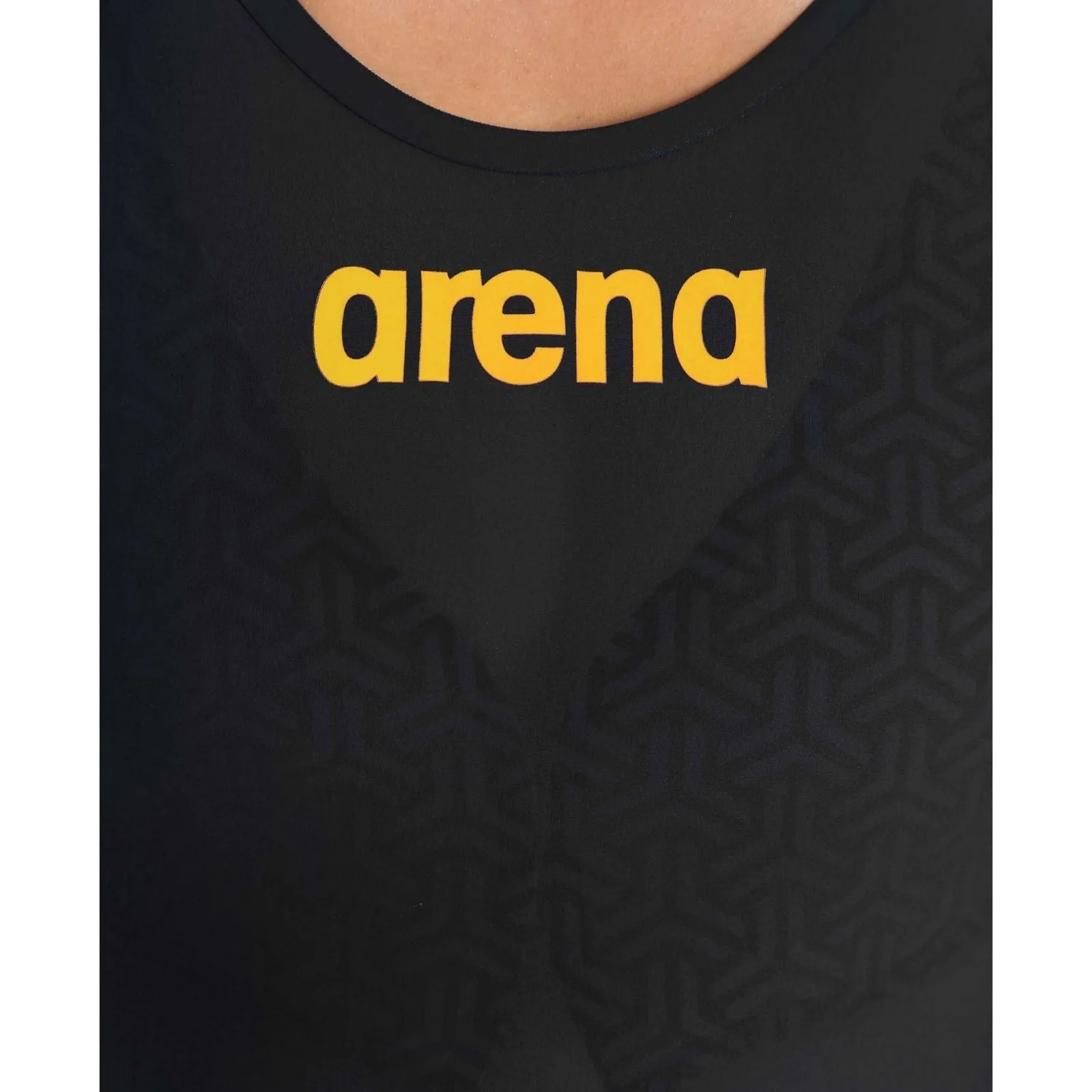 WOMEN'S POWERSKIN CARBON GLIDE OPEN BACK - BLACK/GOLD