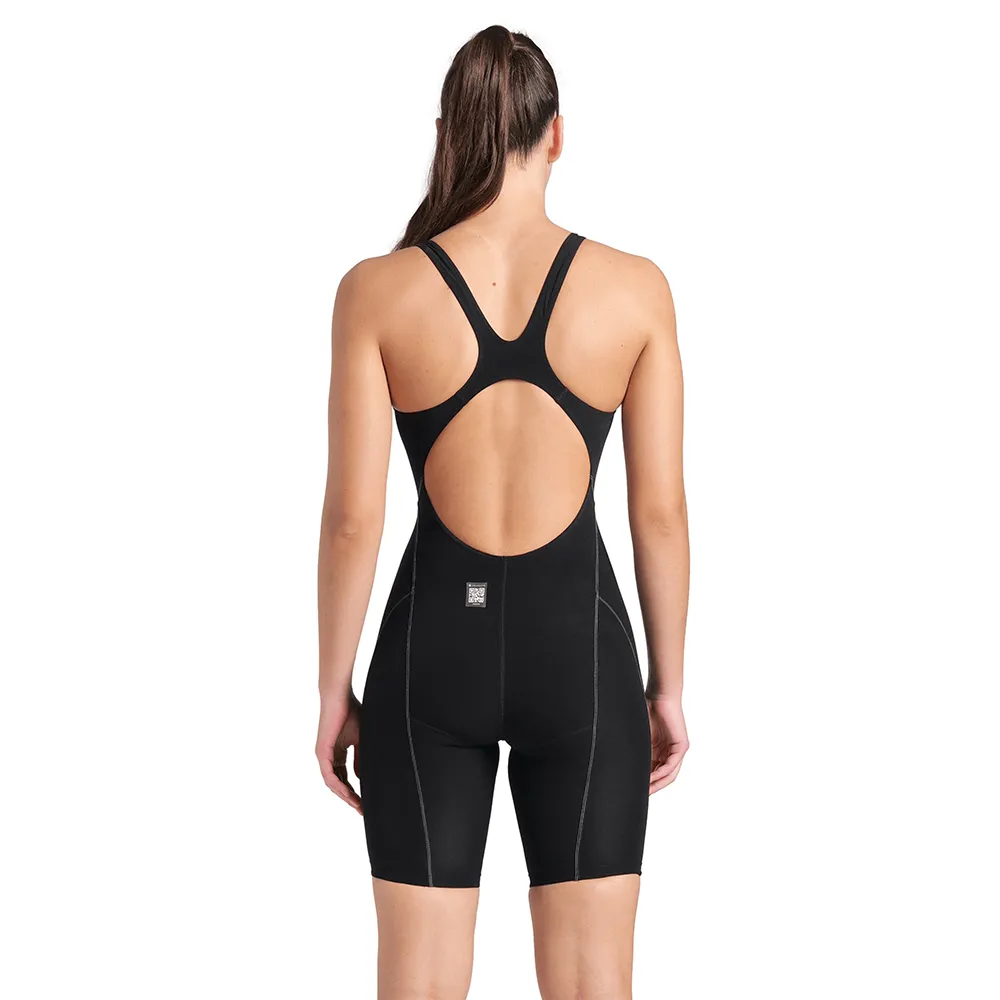 WOMEN'S POWERSKIN IMPULSO OPEN BACK - BLACK/TEAL