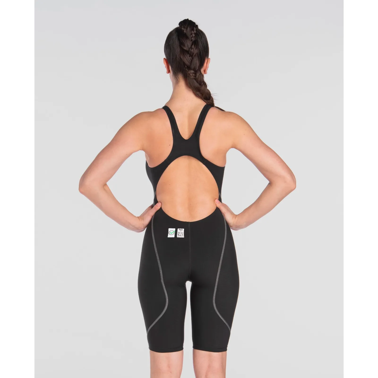 WOMEN'S POWERSKIN ST NEXT ECO OPEN BACK - BLACK
