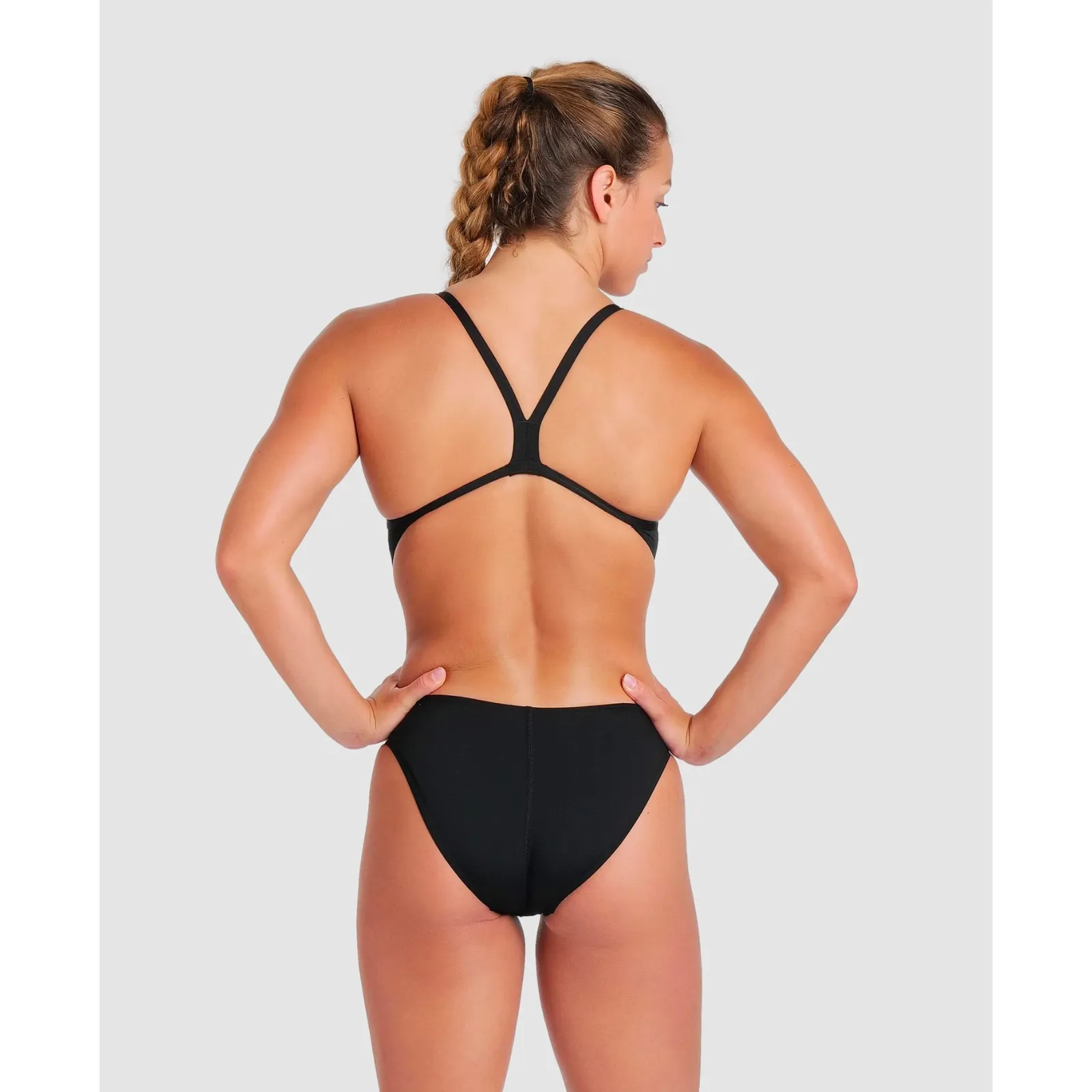 WOMEN'S TEAM SWIMSUIT CHALLENGE SOLID - BLACK